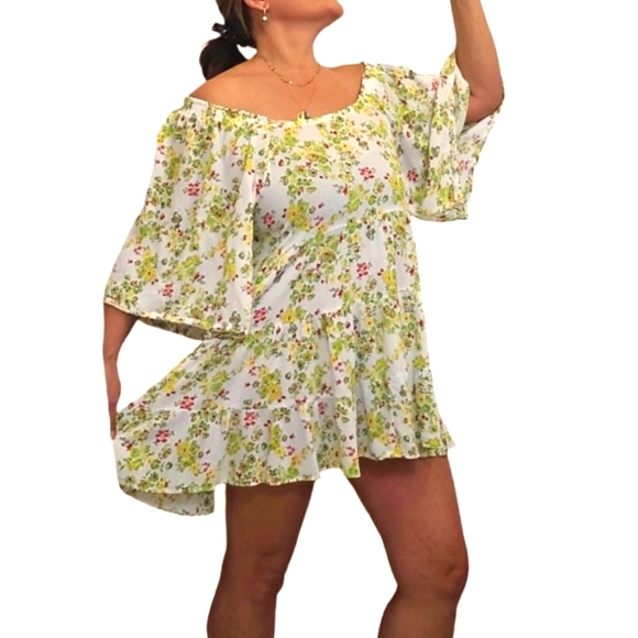 Cactus and Pearl Mini Floral Dress - Picture 3 of 16